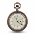 Brass Victorian Open Face Pocket Watch pocket watch