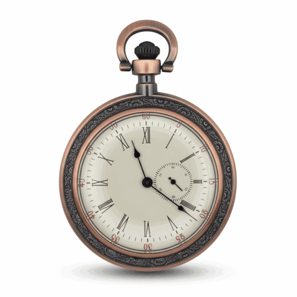 Brass Victorian Open Face Pocket Watch pocket watch