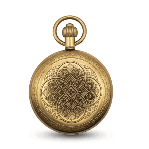 Gold Greek Emblems Fob Watch pocket watch