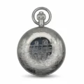 Polished Silver Locomotive Hunter Pocket Watch pocket watch