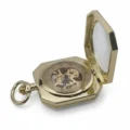Gold Squircle Open Face Pocket Watch