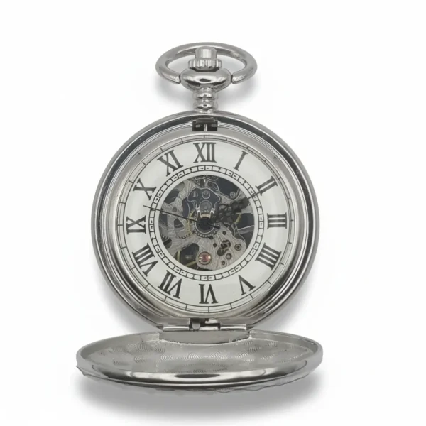 FAC160-pocket-watch-3 Silver Victorian Double Hunter Fob Watch