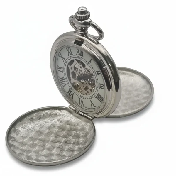 FAC160-pocket-watch-5 Silver Victorian Double Hunter Fob Watch