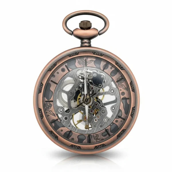 FAC162-pocket-watch-1 Brass Gear Open Face Pocket Watch pocket watch