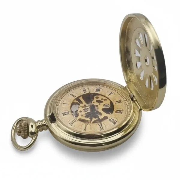 FAC166-pocket-watch-4 Golden Victorian Rim Hunter Pocket Watch