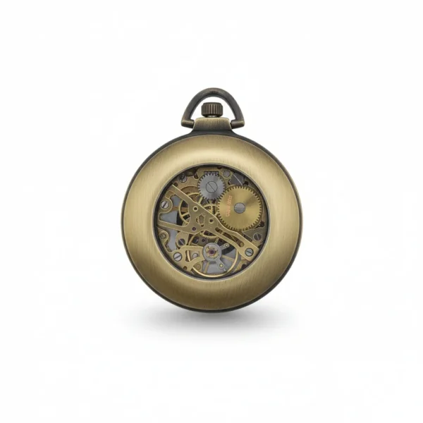 FAC172-pocket-watch-2 Polished Gold Half Hunter | FOB & Co