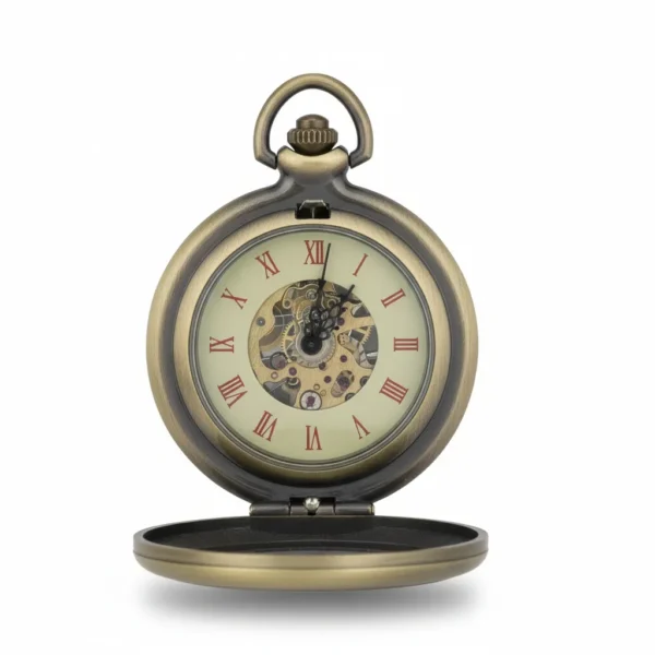 FAC172-pocket-watch-3 Polished Gold Half Hunter | FOB & Co