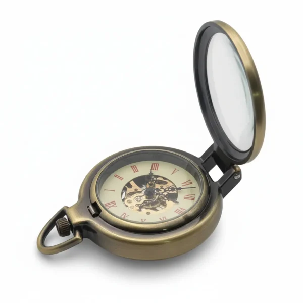 FAC172-pocket-watch-4 Polished Gold Half Hunter | FOB & Co