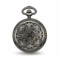 Black Baroque Filigree Pocket Watch pocket watch