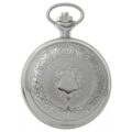 Gents 48mm Rhodium Plated Swiss Quartz Pocket Watch