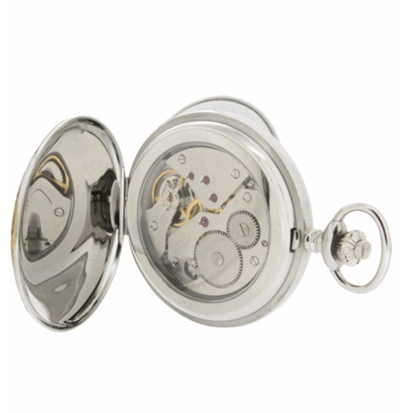 22-09w mech back-800x800 Gents 49mm Stainless Steel Mechanical Swiss Movement Pocket Watch