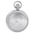 Gents 49mm Stainless Steel Skeleton Mechanical Pocket Watch