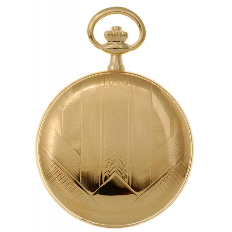 Gents 41mm Gold Plated Swiss Quartz Pocket Watch
