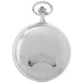 Gents 48mm Rhodium Plated Swiss Quartz Pocket Watch