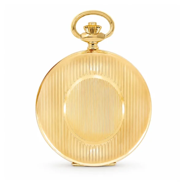 18ct. Solid Gold 51mm Mechanical Skeleton Swiss Movement Pocket Watch