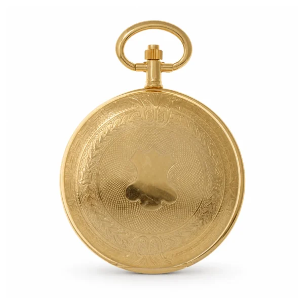 Gents 41mm Gold Plated Swiss Quartz Pocket Watch