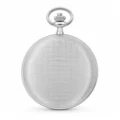 Gents 41mm Rhodium Plated Swiss Quartz Pocket Watch