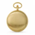 Gents 42mm Plain Brushed Gold Plated Swiss Quartz Pocket Watch