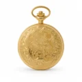 Gents 48mm Gold Plated Swiss Quartz Pocket Watch