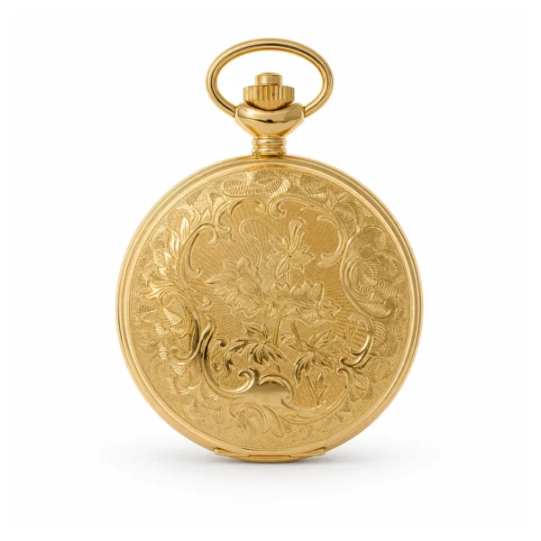 Gents 48mm Gold Plated Swiss Quartz Pocket Watch - image 1 Gents 48mm Gold Plated Swiss Quartz Pocket Watch