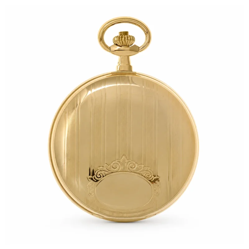 Gents 48mm Gold Plated Swiss Quartz Pocket Watch