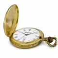 Gents 48mm Pewter Antique Gold Plated "Deer" Swiss Quartz Pocket Watch