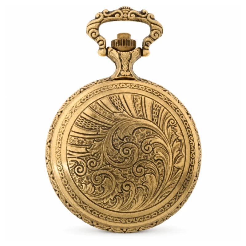 Gents 48mm Pewter Antique Gold Plated “Sailing Boat” Swiss Quartz Pocket Watch – image 2 Gents 48mm Pewter Antique Gold Plated "Sailing Boat" Swiss Quartz Pocket Watch