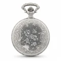 Gents 48mm Rhodium Plated Swiss Quartz Pocket Watch