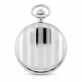 Gents 48mm Rhodium Plated Swiss Quartz Pocket Watch