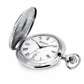 Gents 48mm Rhodium Plated Swiss Quartz Pocket Watch