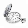 Gents 48mm Rhodium Plated Swiss Quartz Pocket Watch