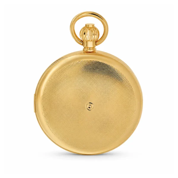Gents 49mm Gold Plated Skeleton Mechanical Pocket Watch - image 2 Gents 49mm Gold Plated Skeleton Mechanical Pocket Watch