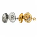 Gents 49mm Gold Plated Stainless Steel Skeleton Swiss Made Pocket Watch
