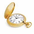 Gents 49mm Gold Plated Swiss Quartz Pocket Watch
