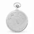 Gents 49mm Rhodium Plated Swiss Quartz Pocket Watch