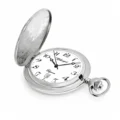 Gents 49mm Rhodium Plated Swiss Quartz Pocket Watch
