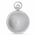 Gents 49mm Rhodium Steel Skeleton Mechanical Pocket Watch