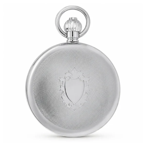 Gents 49mm Rhodium Steel Skeleton Mechanical Pocket Watch - image 3 Gents 49mm Rhodium Steel Skeleton Mechanical Pocket Watch