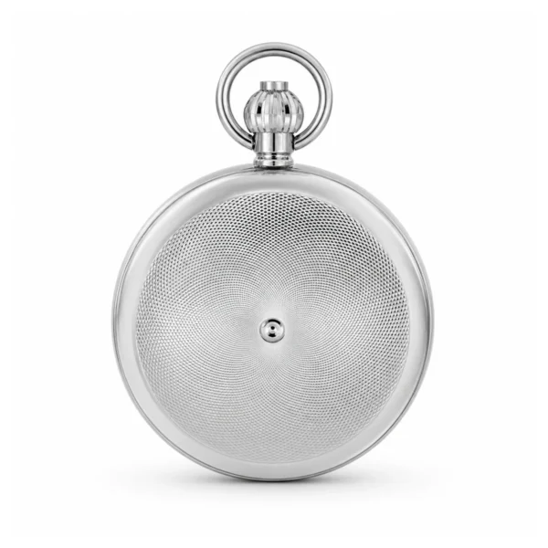 Gents 49mm Stainless Steel Skeleton Mechanical Pocket Watch