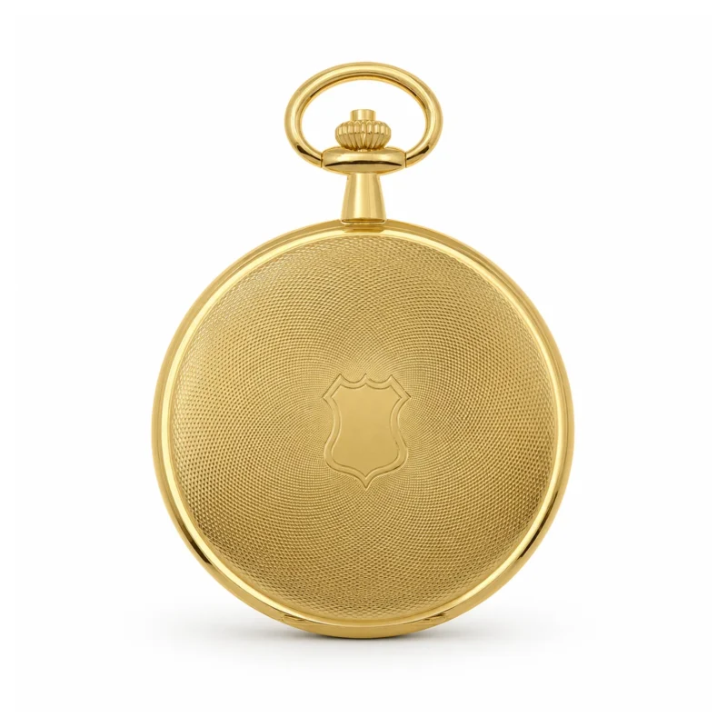 Gents 50mm Gold Plated Swiss Quartz Pocket Watch