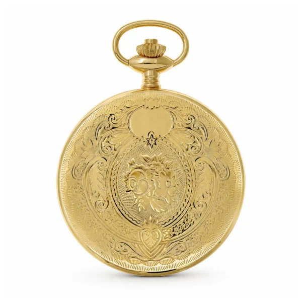 Gents 51mm Gold Plated Swiss Made Mechanical Pocket Watch - image 2 Gents 51mm Gold Plated Swiss Made Mechanical Pocket Watch