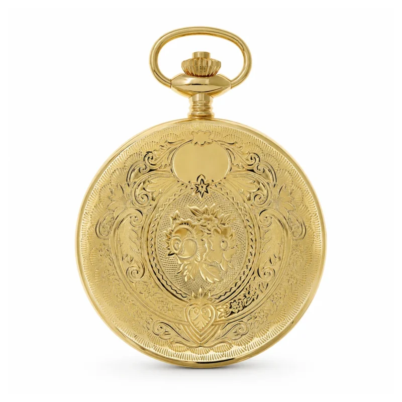 Gents 51mm Gold Plated Swiss Made Mechanical Pocket Watch – image 2 Gents 51mm Gold Plated Swiss Made Mechanical Pocket Watch