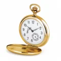 Gents 51mm Gold Plated Swiss Made Mechanical Pocket Watch