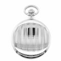 Gents 48mm Rhodium Plated Swiss Quartz Pocket Watch