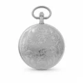 Gents 45mm Pewter Antique Rhodium Plated "Brighton" Swiss Quartz Pocket Watch