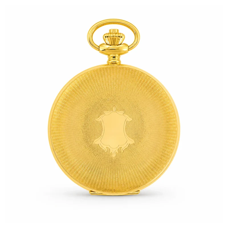 Gents 42mm 18ct Solid Gold Skeleton Mechanical "Wesley" Pocket Watch