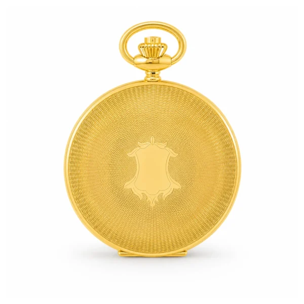 Gents 42mm 18ct Solid Gold Hand Engraved Skeleton Mechanical "Wesley" Pocket Watch – image 4 Gents 42mm 18ct Solid Gold Hand Engraved Skeleton Mechanical "Wesley" Pocket Watch