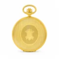 Gents 42mm Sterling Silver Hand Engraved Skeleton Mechanical "Titan" Pocket Watch