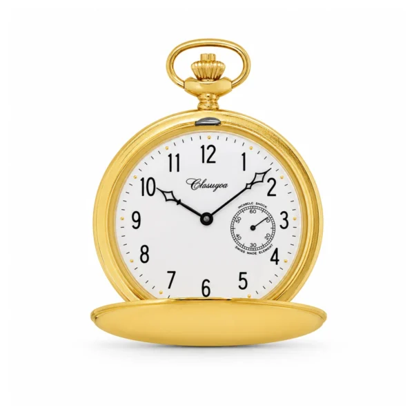 Gents 42mm Solid Gold Skeleton Mechanical "Taylor" Pocket Watch - image 2 Gents 42mm Solid Gold Skeleton Mechanical "Taylor" Pocket Watch