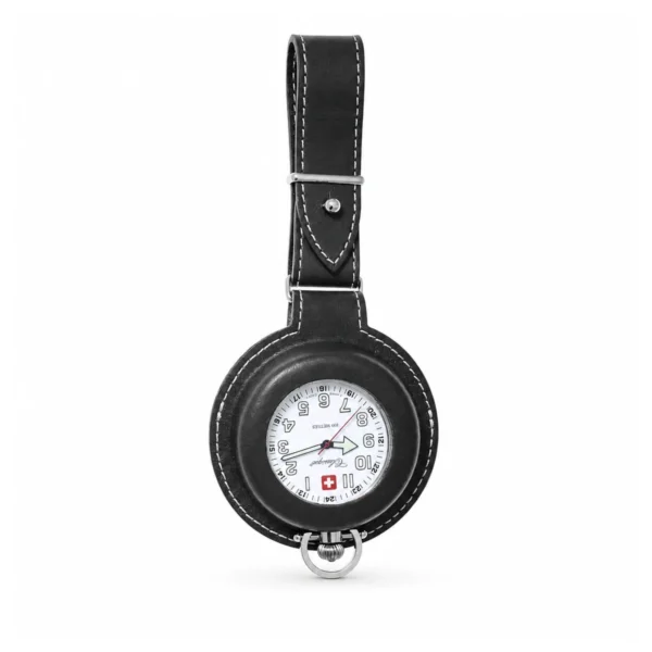 Gents Open Face Stainless Steel "Denver" Swiss Quartz Pocket Watch - image 1 Gents Open Face Stainless Steel "Denver" Swiss Quartz Pocket Watch